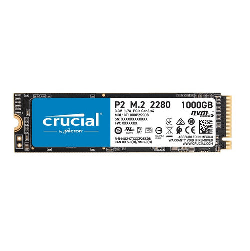 Crucial P2 1TB M.2 NVMe PCIe SSD/Solid State Drive