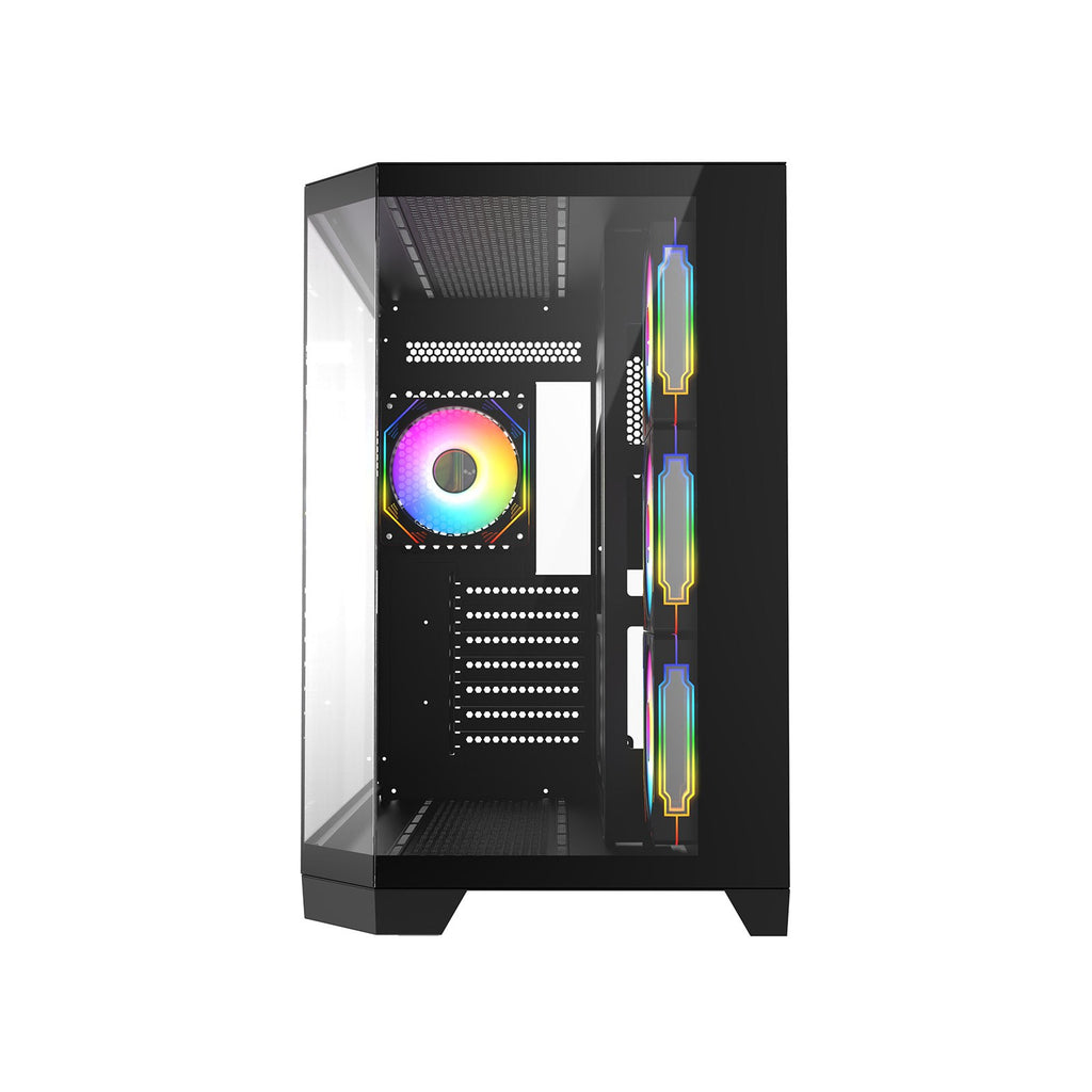 Mid Tower Gaming Case - Black/White