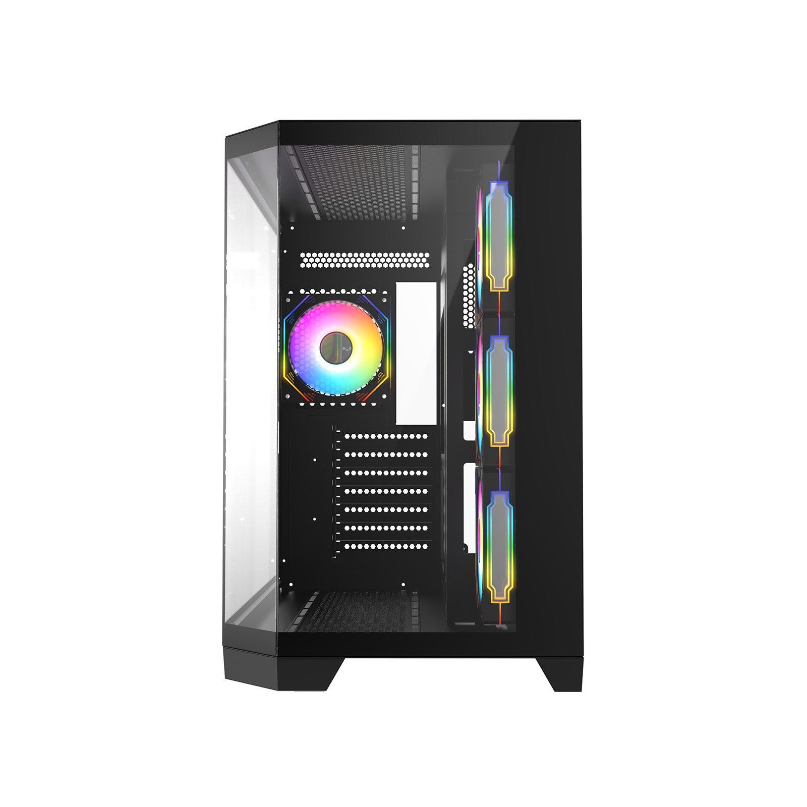 Mid Tower Gaming Case - Black/White
