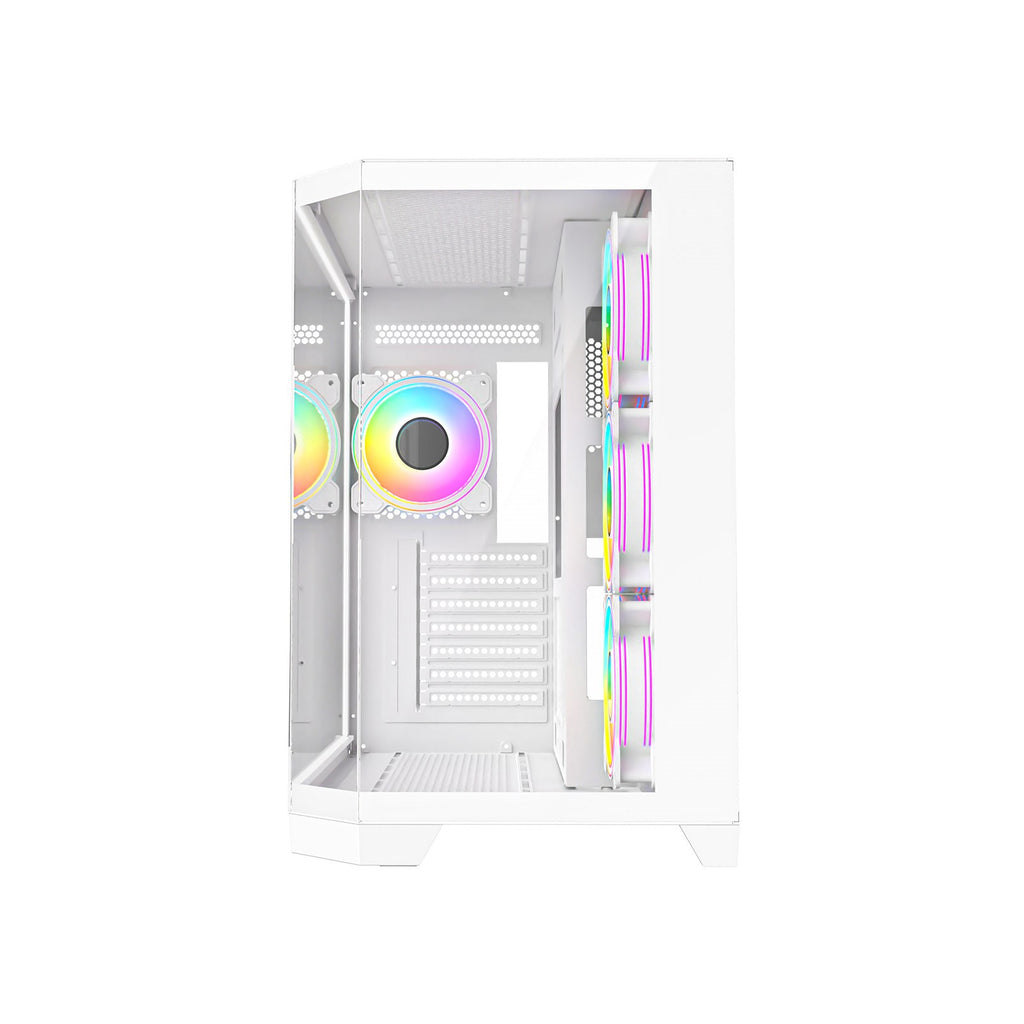 Mid Tower Gaming Case - Black/White