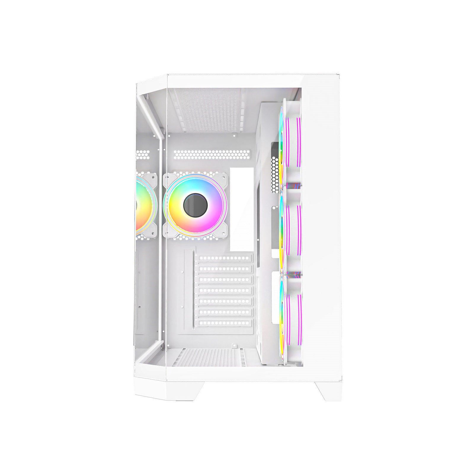 Mid Tower Gaming Case - Black/White